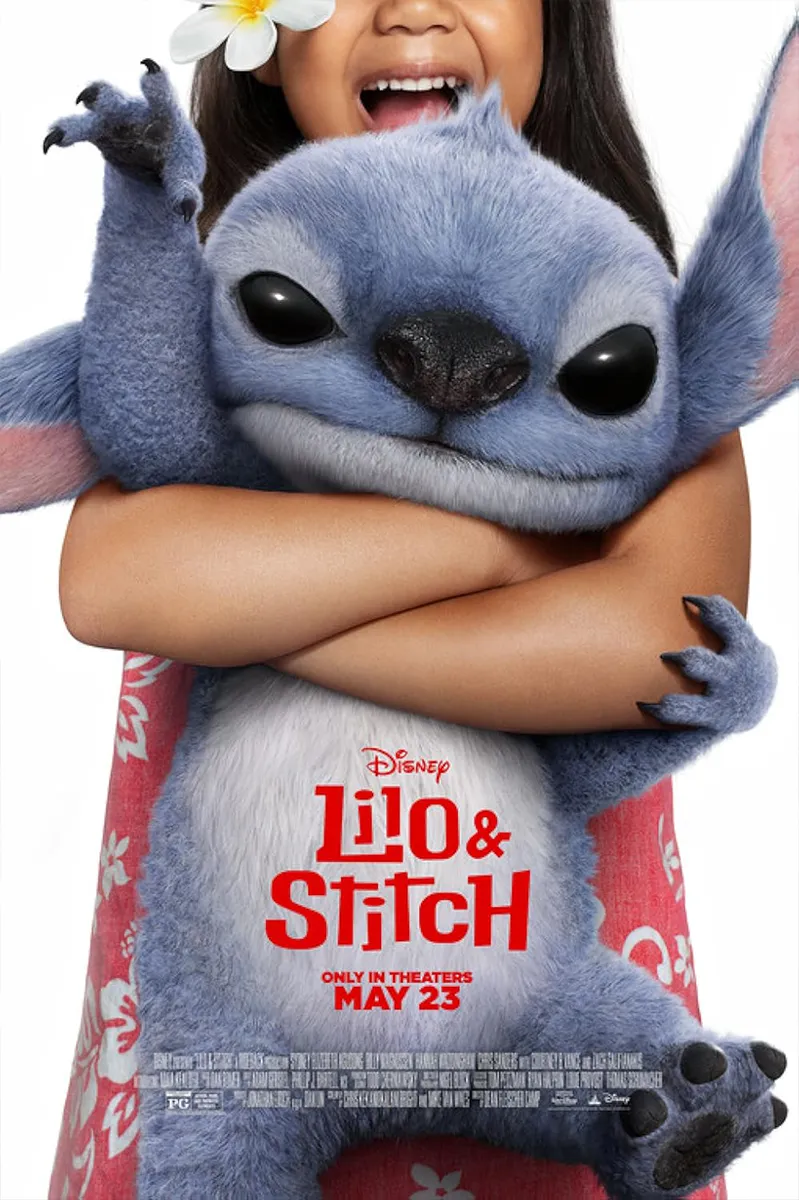 Plakat nowego filmu Lilo i Stitch od Disneya, dostępnego w sekcji dla dzieci w smart iptv